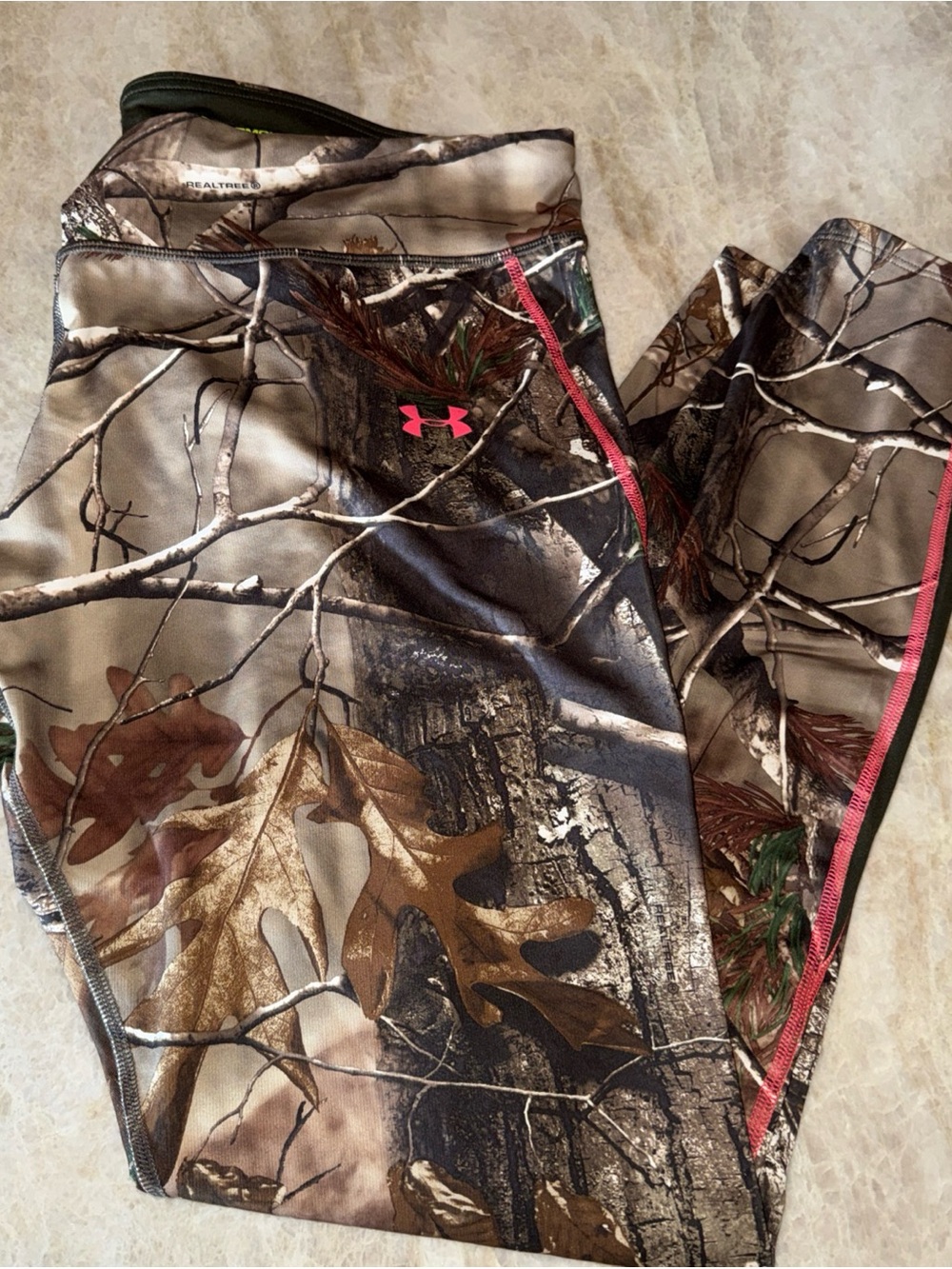 Under Armour Cold Gear Infrared Scent Control EVO Real Tree Leggings size xlarge